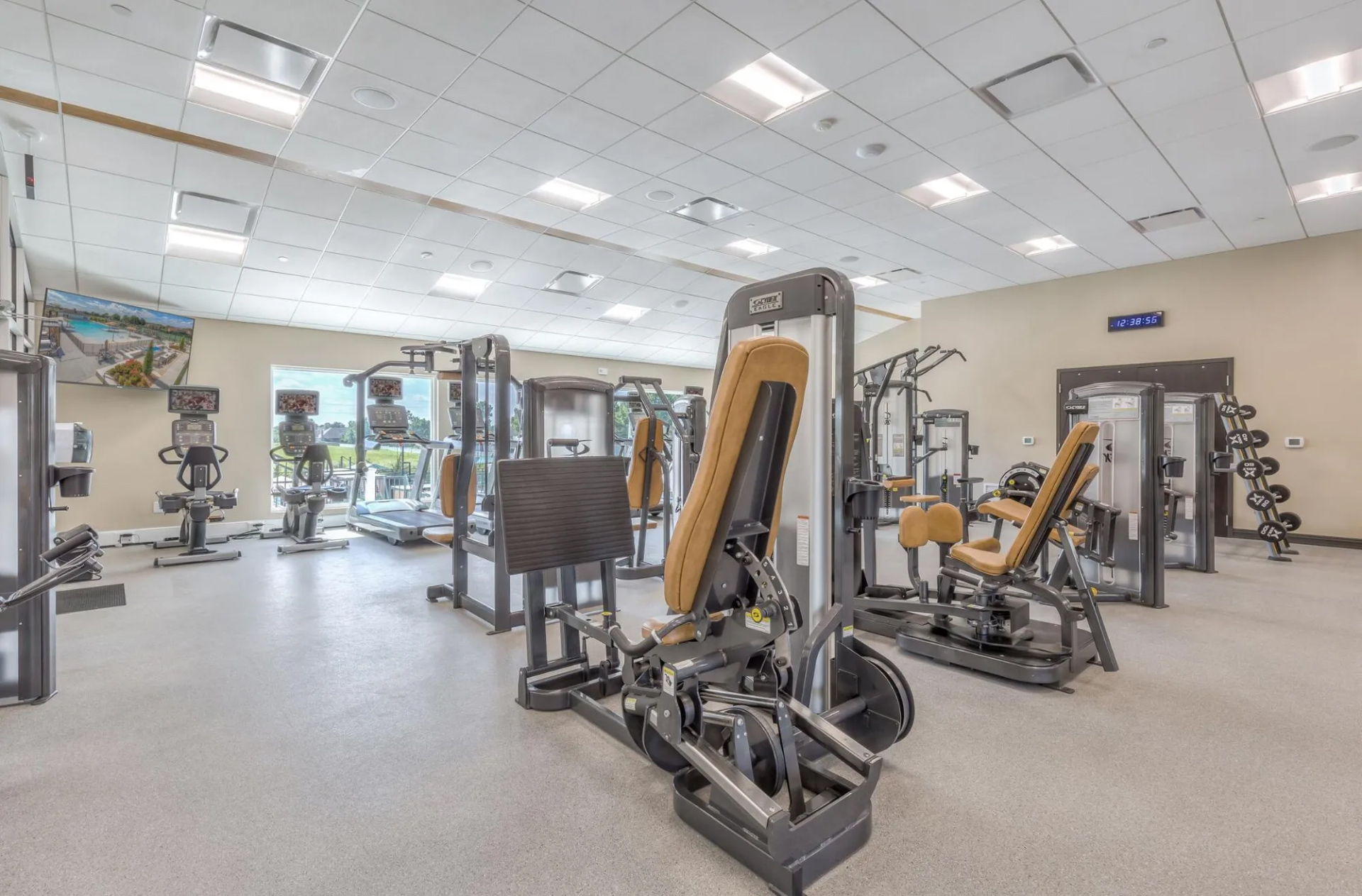 Modern-gym-equipment-fitness-center-workout-facility-Club-at-Forest-Ridge